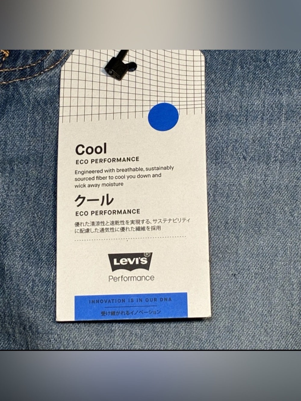 Levi’s Premium 505 Big E Performance Cool Stretch Cropped Jeans NWT - Picture 4 of 6